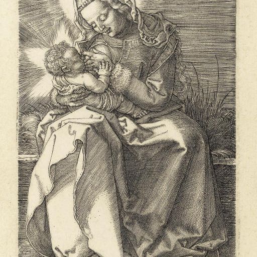 Albrecht Dürer — Богородица, кормящая младенца грудью (ч. 36; М., Зал. 39; С.М.С. 86)