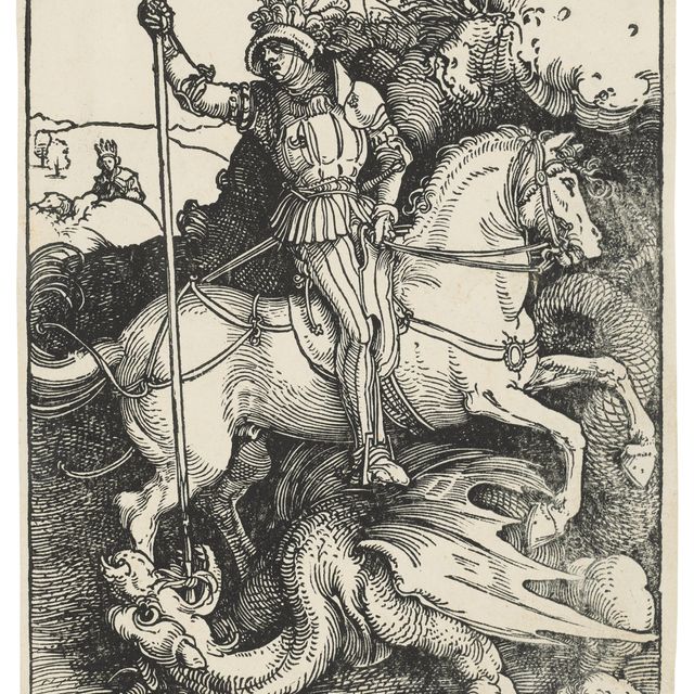 Albrecht Dürer — Святой Георгий на коне