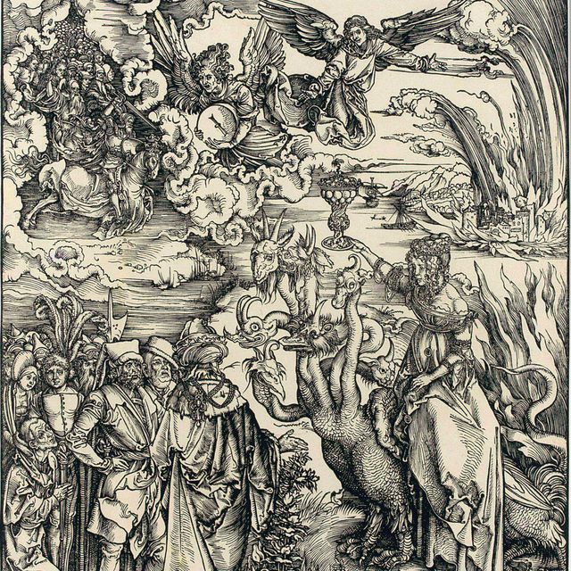 Albrecht Dürer — Вавилонская блудница, из Апокалипсиса (ч. 73; М., гл. 177; С.М.С. 125)