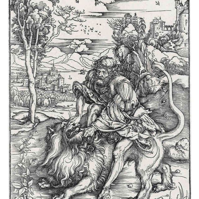 Albrecht Dürer — Самсон, терзающий льва (ч. 2; М., гл. 107; С.М.С. 127)