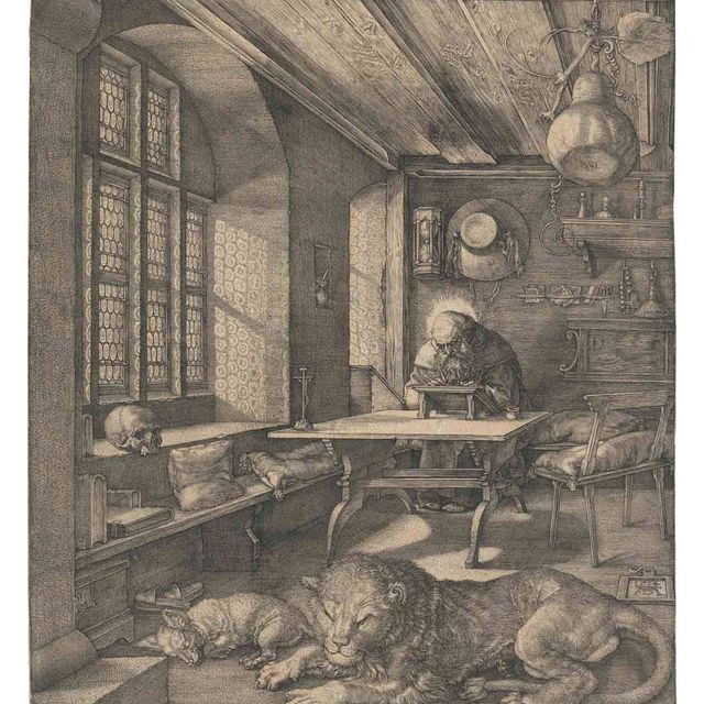 Albrecht Dürer — Святой Иероним в своем кабинете (Б. 60; М., Зал 59, С.М.С. 70)