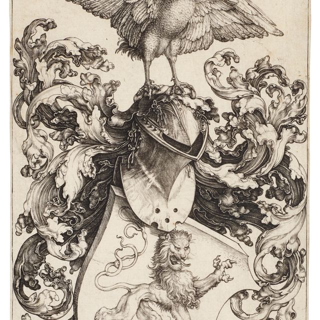 Albrecht Dürer — Герб с изображением Льва и Петуха