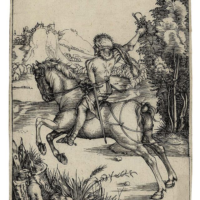 Albrecht Dürer — Маленький курьер (Б. 80; Медер, Холл 79; Шох, Менде, Шербаум, 10)