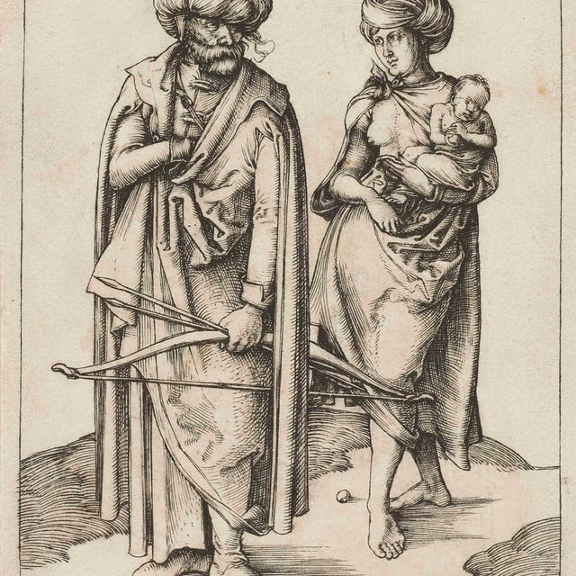 Albrecht Dürer — Турецкая семья (Б. 85; М., Холл. 80; С.М.С. 12)