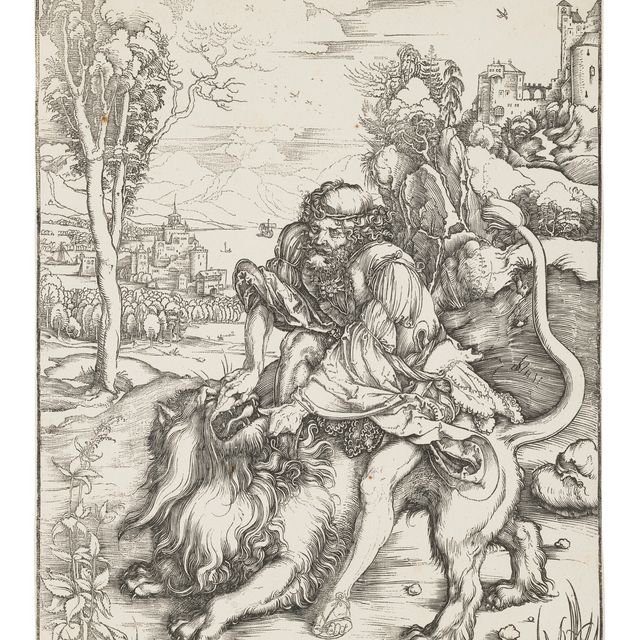 Albrecht Dürer — Самсон, раздирающий Льва