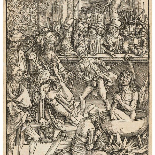 Albrecht Dürer — Мученическая смерть святого Иоанна, из Апокалипсиса