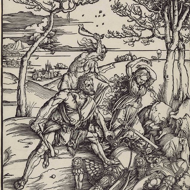 Albrecht Dürer — Геракл, убивающий Какуса (стр. 127; стр. 238 М. Холла)