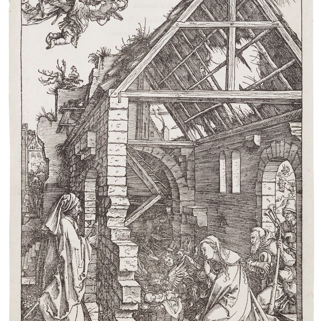 Albrecht Dürer — Рождество Христово, из книги "Житие Пресвятой Богородицы"