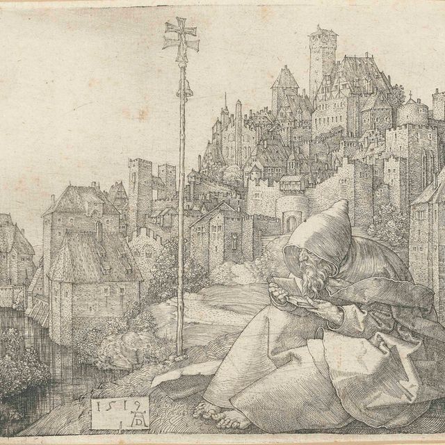 Albrecht Dürer — Чтение Святого Антония