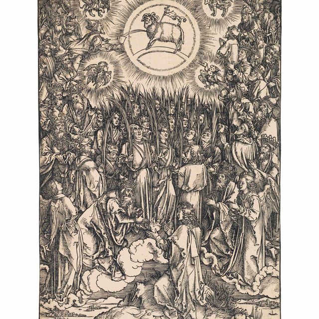 Albrecht Dürer — Поклонение Агнцу, из Апокалипсиса (Б. 67; М., гл. 176; С.М.С. 124)