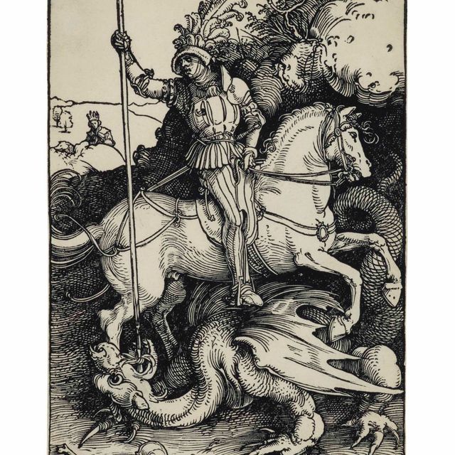 Albrecht Dürer — Святой Георгий на коне