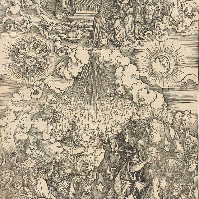 Albrecht Dürer — Снятие пятой и Шестой печатей, из книги "Апокалипсис"