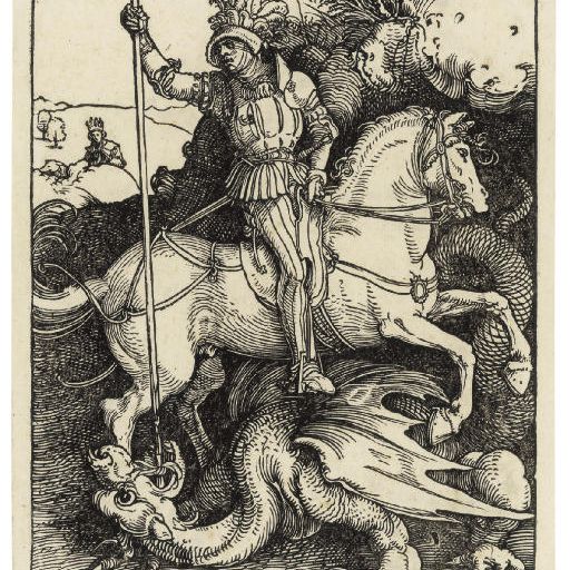 Albrecht Dürer — Святой Георгий (B. 111; M., Зал. 225; S.M.S. 138)