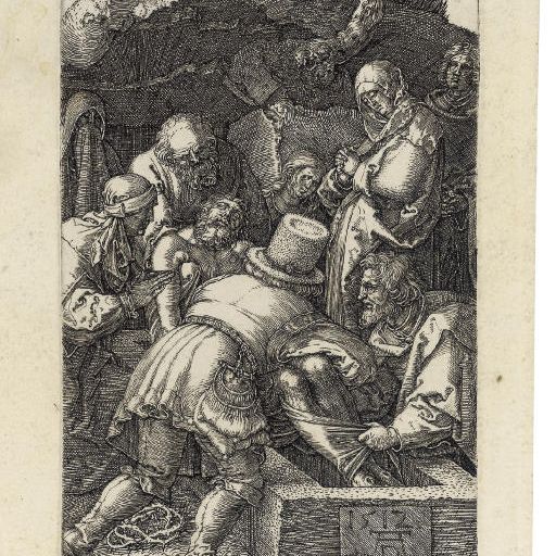 Albrecht Dürer — "Погребение" из "Страстей господних" (Б., М., Зал. 15; С.М.С. 57)