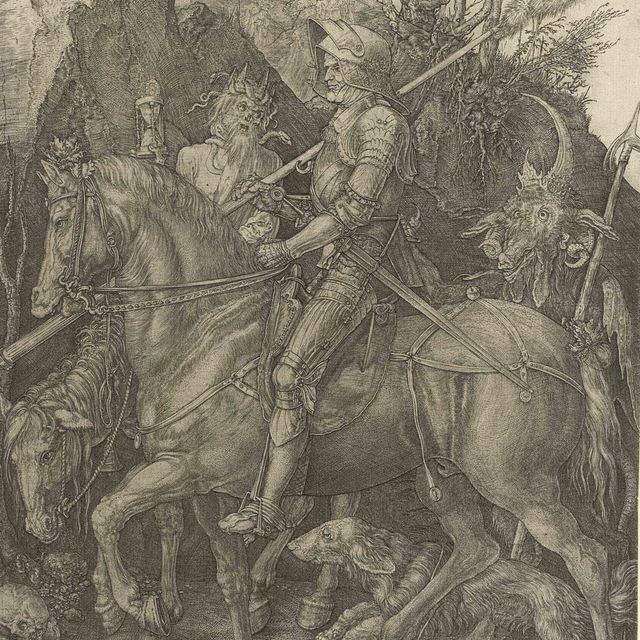 Albrecht Dürer — Рыцарь, смерть и дьявол (ч. 98; М., Зал. 74; С.М.С. 69)