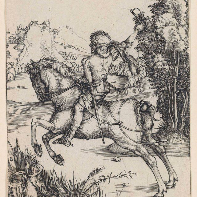 Albrecht Dürer — Маленький курьер (Б. 80; М., Холл. 79; С.М.С. 10)