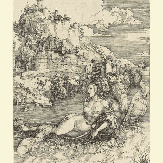 Albrecht Dürer — Морской монстр (Б. 71, М., Зал. 66; С.М.С. 21)