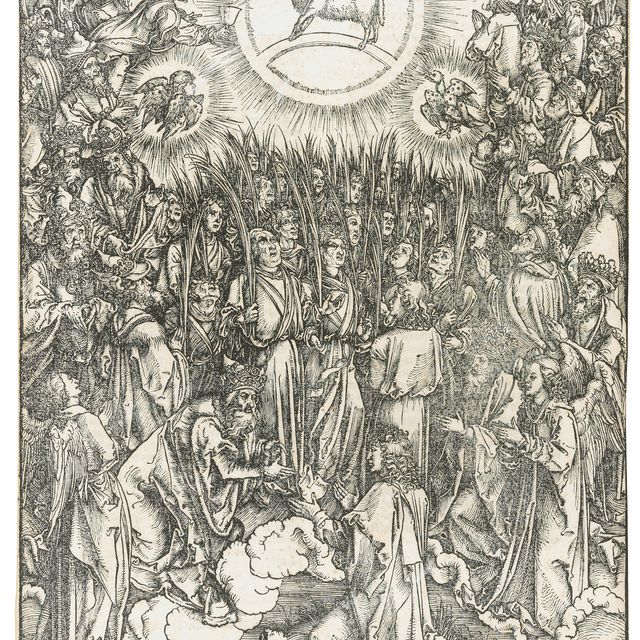 Albrecht Dürer — Поклонение Агнцу, из Апокалипсиса