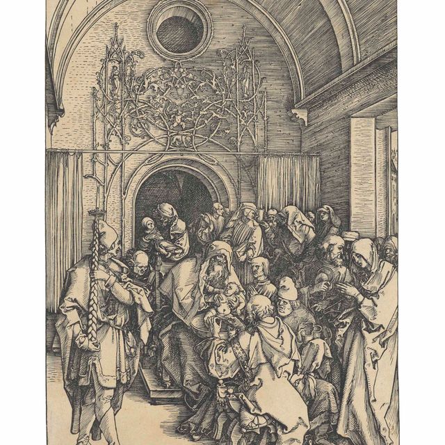 Albrecht Dürer — Обрезание Христа, из книги "Жизнь Пресвятой Девы"