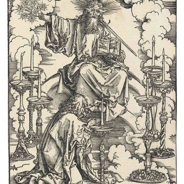 Albrecht Dürer — Видение о семи светильниках, из Апокалипсиса (Б. 62; М., гл. 165; С.М.С. 113)