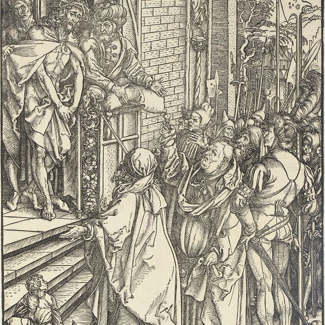 Albrecht Dürer — Ecce Homo, из "Большой страсти" (ч. 9; М., гл. 118; С.М.С. 159)
