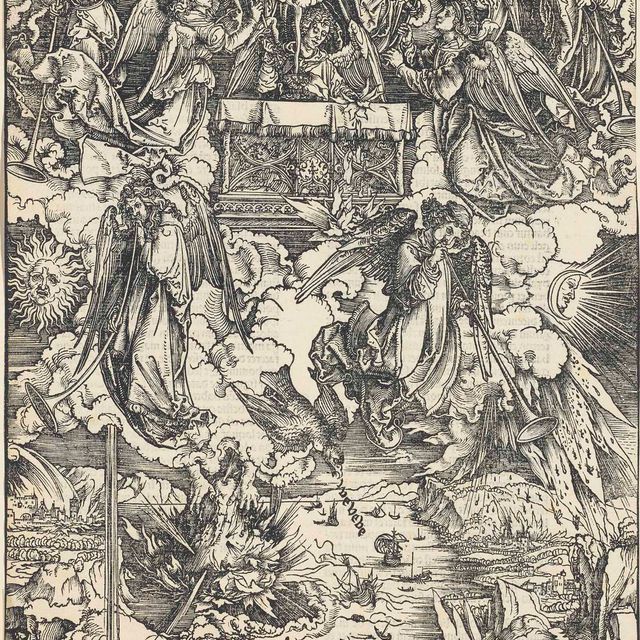 Albrecht Dürer — Семь труб, из книги "Апокалипсис"