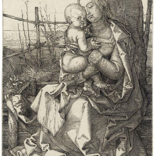 Albrecht Dürer — Богородица с младенцем, сидящие у дерева (ч. 35; М., Зал. 34; С.М.С. 67)