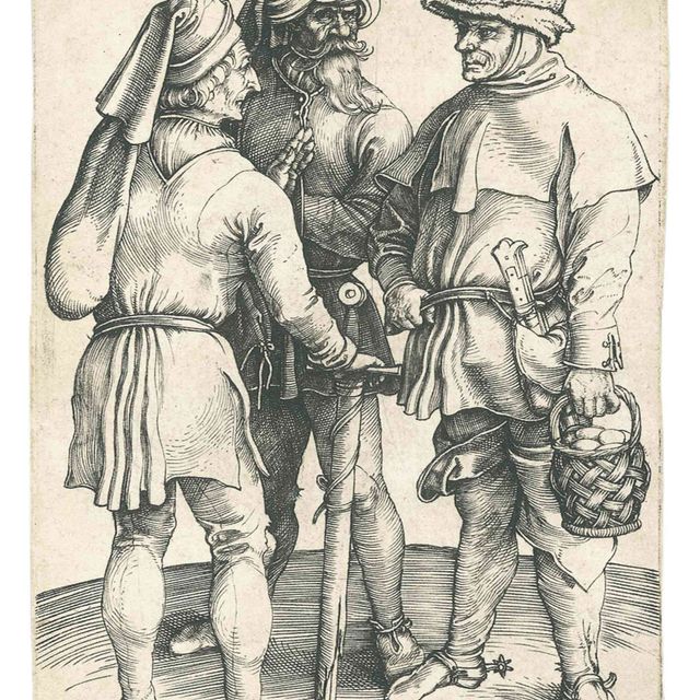 Albrecht Dürer — Беседуют три крестьянина (ч. 86; М., Зал. 87; С.М.С. 15)
