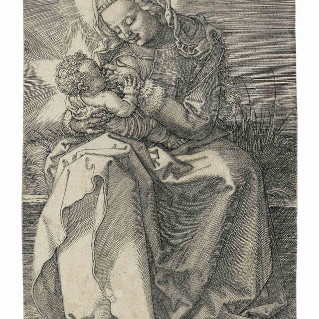 Albrecht Dürer — Богородица, кормящая младенца грудью (ч. 36; М., Зал. 39; С.М.С. 86)