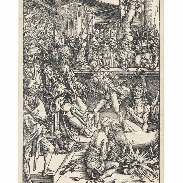Albrecht Dürer — Мученическая смерть святого Иоанна, из Апокалипсиса