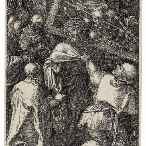 Albrecht Dürer — Христос, несущий крест, с гравюры "Страсти Господни" (Б., М., Зал. 12; С.М.С. 54)