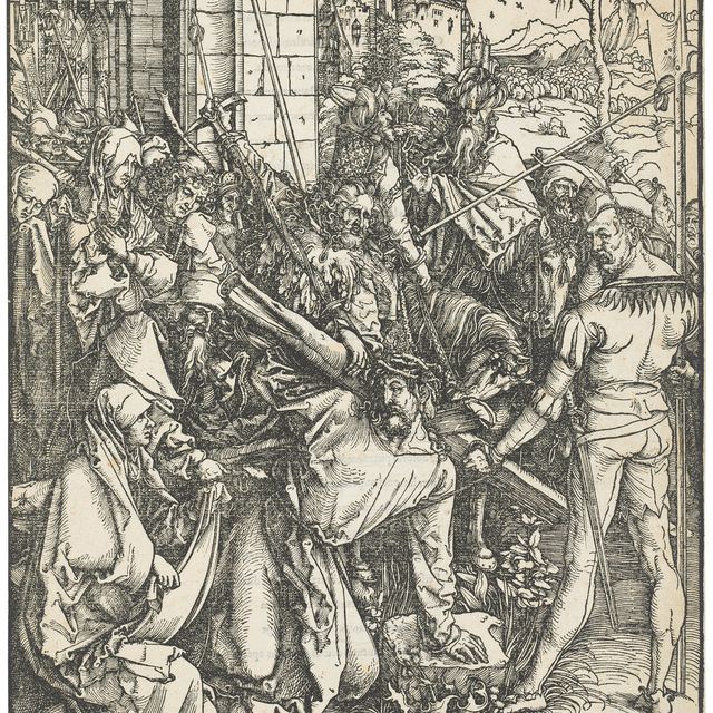 Albrecht Dürer — Несение креста, из книги "Великие страсти"