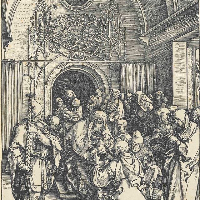 Albrecht Dürer — Обрезание Христа, из книги "Жизнь Пресвятой Девы"
