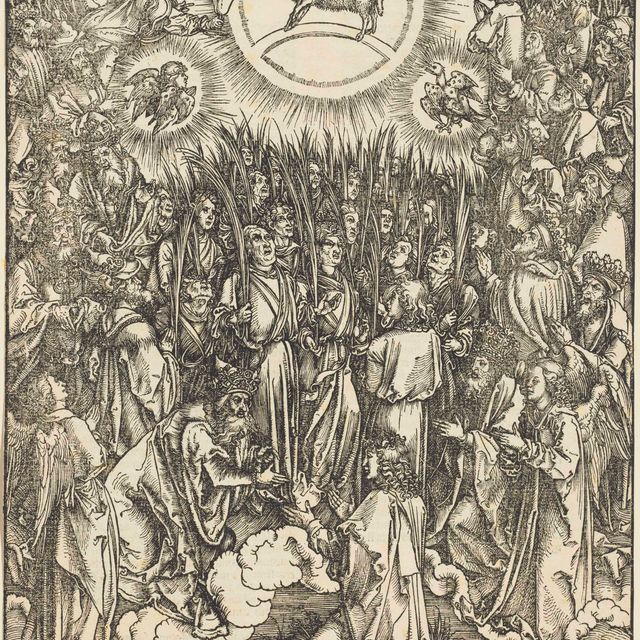 Albrecht Dürer — Поклонение Агнцу, из Апокалипсиса