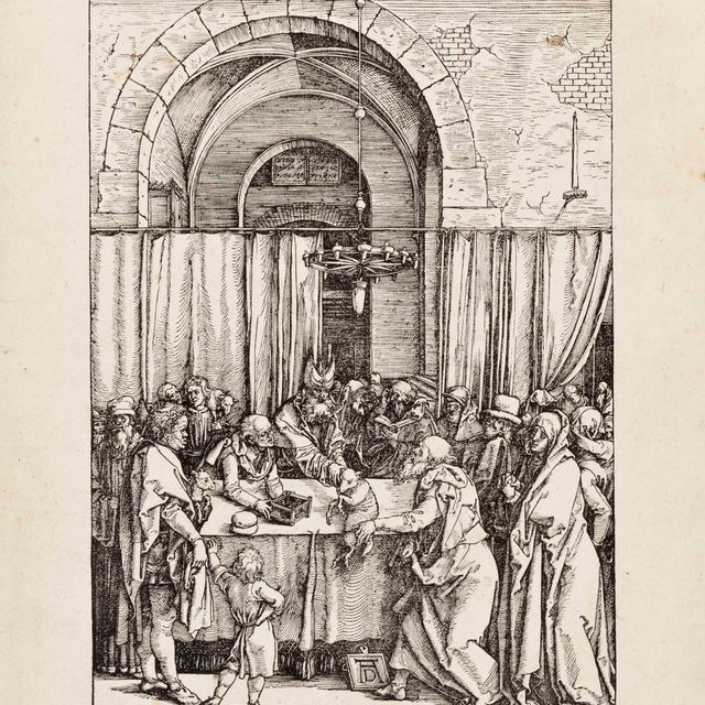 Albrecht Dürer — Отвергнутое приношение Иоакима, из книги "Жизнь Пресвятой Девы"