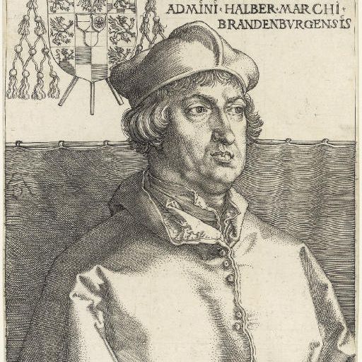 Albrecht Dürer — Кардинал Альбрехт Бранденбургский (Малый кардинал) (B.102; M., Зал. 100; S.M.S. 89)