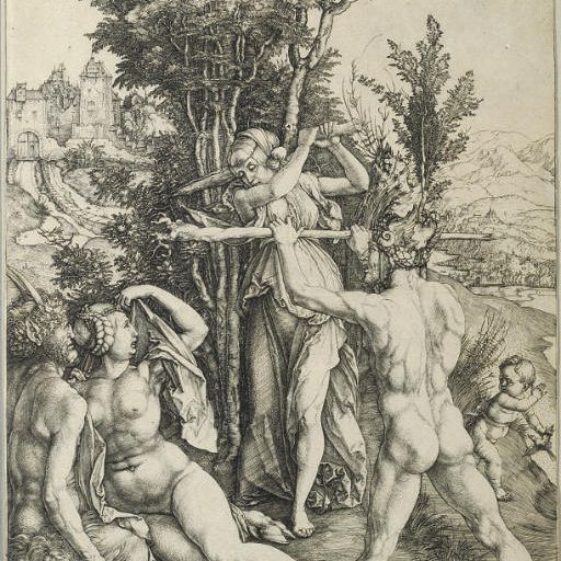 Albrecht Dürer — Геракл на перепутье (Б. 73; М., Зал. 63; С.М.С. 22)