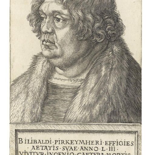 Albrecht Dürer — Уиллибальд Пиркхаймер (B. 106; M., Зал. 103; S.M.S. 99)