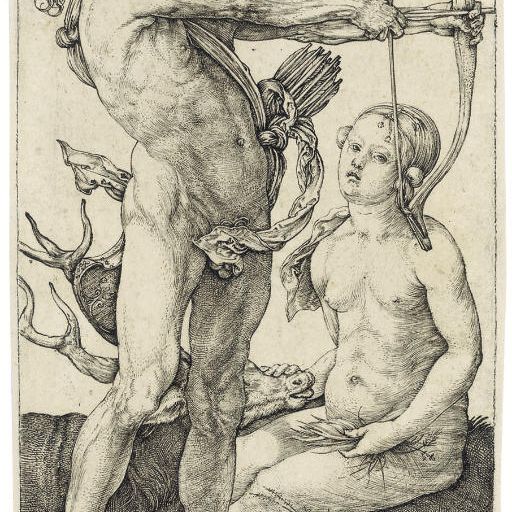 Albrecht Dürer — Аполлон и Диана (Б. 68; М., Зал. 64; С.М.С. 38)
