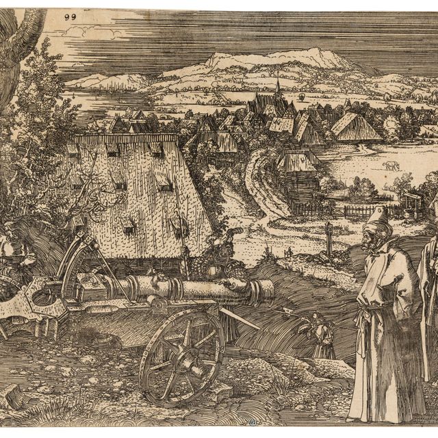 Albrecht Dürer — Пейзаж с пушкой