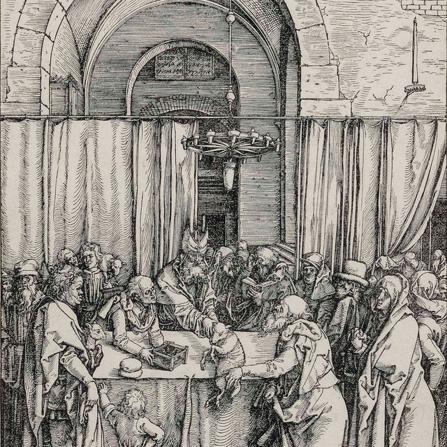Albrecht Dürer — Отказ от приношения Иоакима, из книги "Жизнь Пресвятой Девы"
