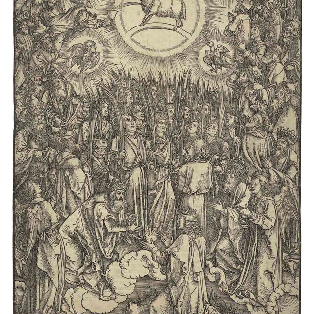 Albrecht Dürer — Поклонение Агнцу, из Апокалипсиса (Б. 67; М., гл. 176; С.М.С. 124)