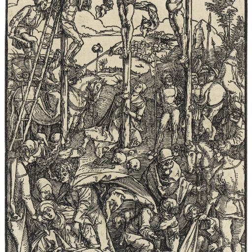 Albrecht Dürer — Голгофа с тремя крестами (т. 59; М., Зал. 180; С.М.С. 131)