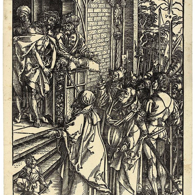 Albrecht Dürer — Ecce Homo, из "Большой страсти" (Барч, 9; Медер, Холстейн, 118)