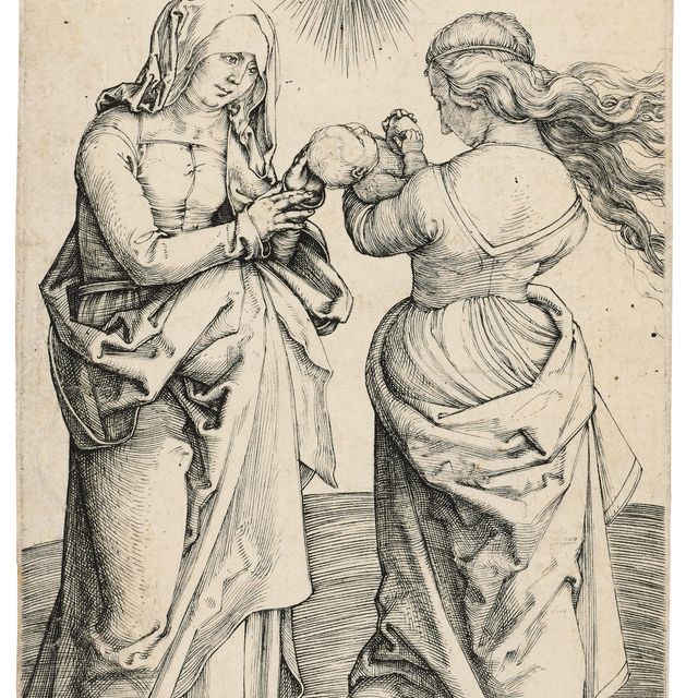 Albrecht Dürer — Богородица с младенцем и святой Анной