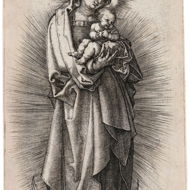 Albrecht Dürer — Богородица на полумесяце в диадеме