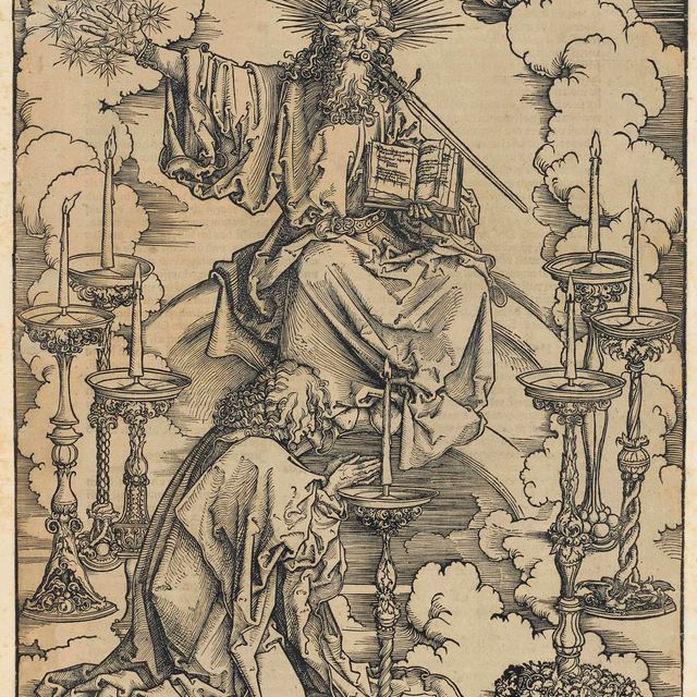Albrecht Dürer — Видение о семи подсвечниках, из Апокалипсиса (Барч, 62; Медер, Холстейн, 165; Шох, Менде и Шербаум, 113)