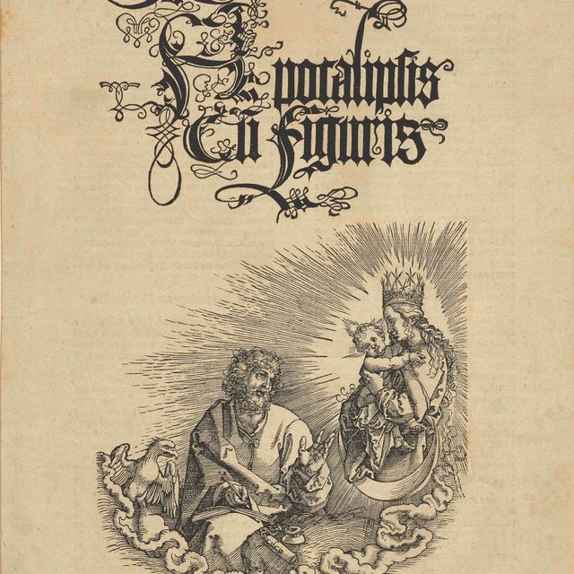 Albrecht Dürer — Явление Пресвятой Девы святому Иоанну, из Апокалипсиса