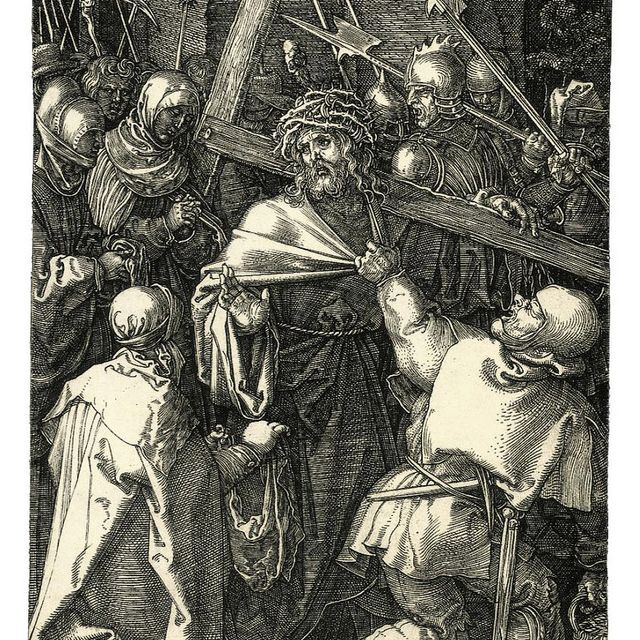 Albrecht Dürer — Христос, несущий крест, с гравюры "Страсти Господни" (Б., М., Зал. 12; С.М.С. 54)