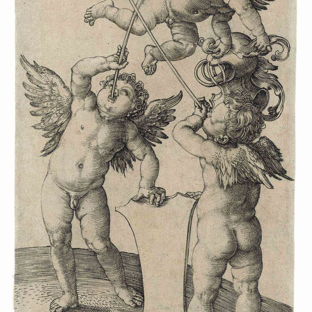 Albrecht Dürer — Три гения (Б. 66; М., Зал. 99; С.М.С. 29)